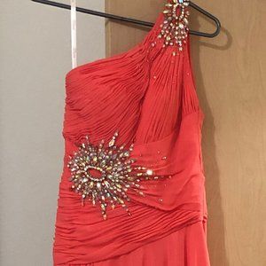 Tony Bowls Coral Evening Gown (Prom)